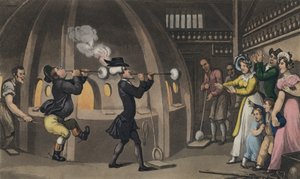 Dr Syntax in het Glazen Huis door Thomas after Rowlandson